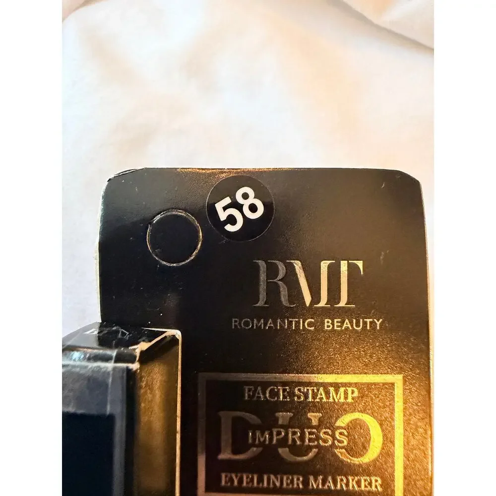 Romantic Beauty Impress Face Stamp Liquid Eyeliner Marker Black Heart Waterproof